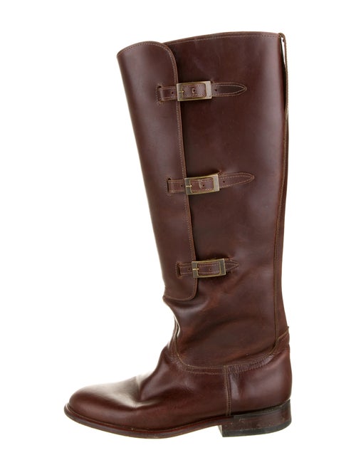 Lucchese Leather Riding Boots Brown