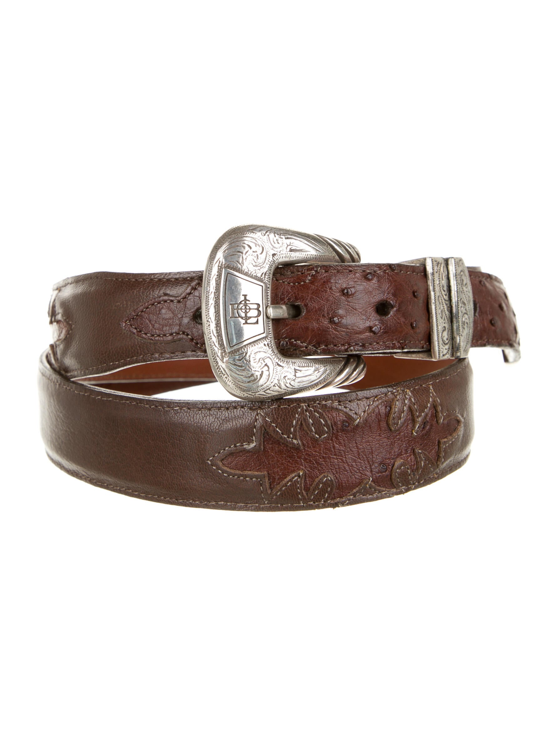 Lucchese Leather Belt Accessories LCC21019 The RealReal