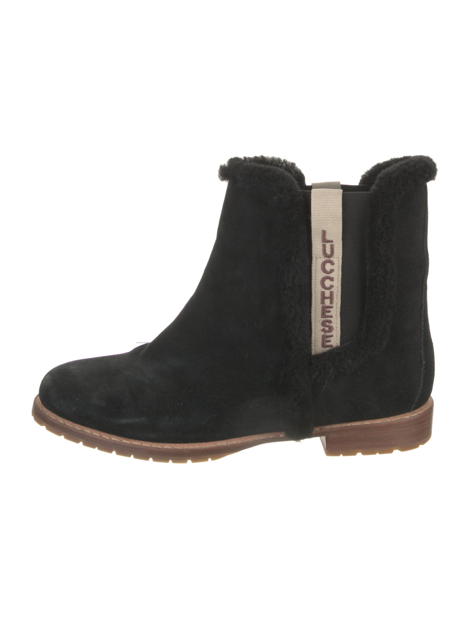 Luz Leather & Suede Boots In Whiskey