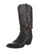 Lucchese Leather Graphic Print Western Boots