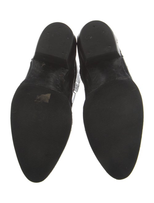 Lucchese Leather Graphic Print Western Boots