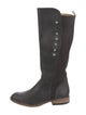 Lucchese Leather Studded Accents Riding Boots