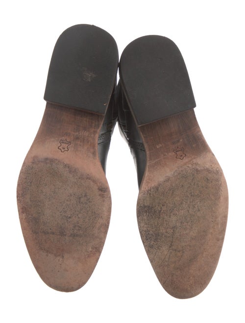 Lucchese Leather Studded Accents Riding Boots