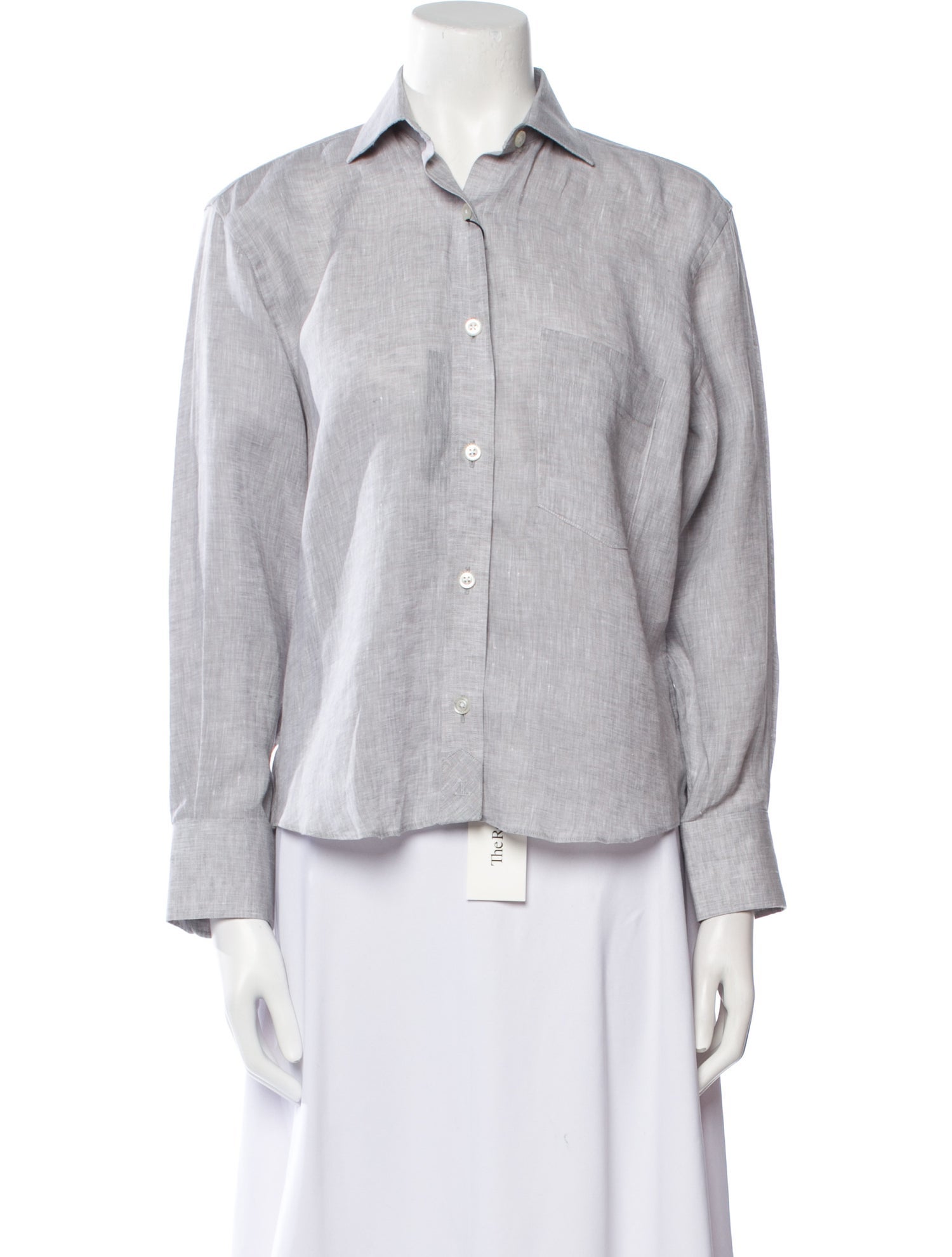 Lucchese Linen Long Sleeve Button-Up Top