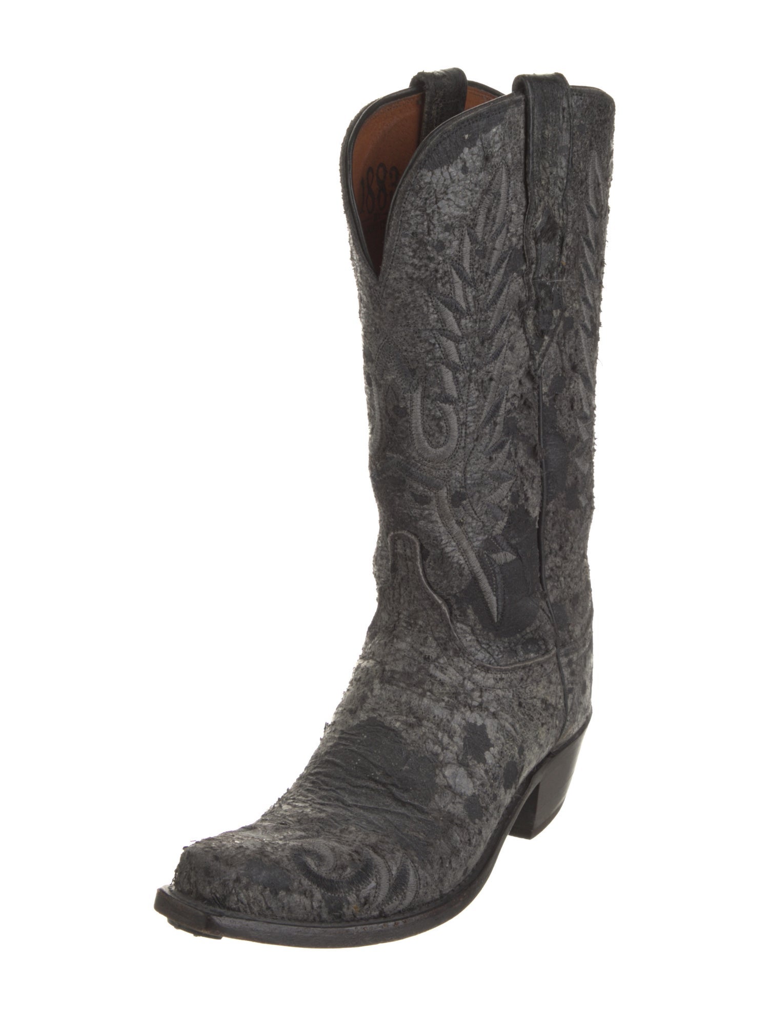 Lucchese Ostrich Western Boots