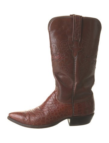 Lucchese Boots Crocodile Western 6.5