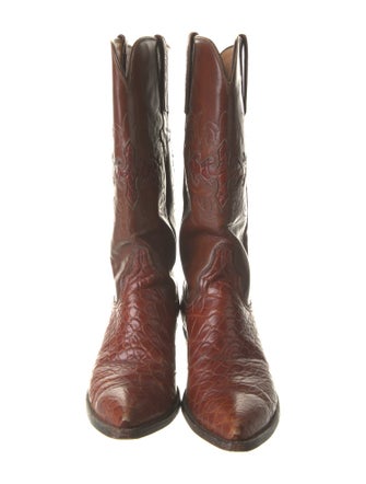 Lucchese Crocodile Western Boots
