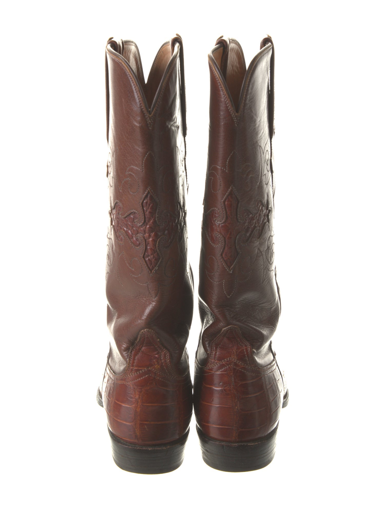 Lucchese Crocodile Western Boots