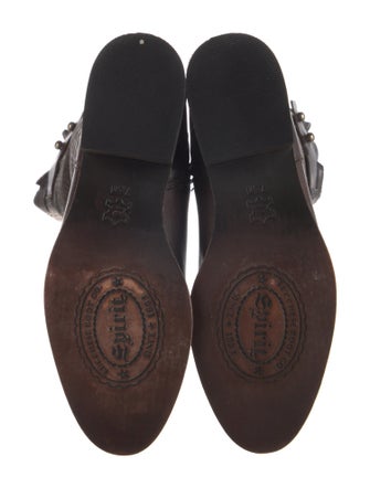 Lucchese Embossed Leather Riding Boots