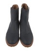 Lucchese Leather Embroidered Accent Chelsea Boots