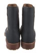 Lucchese Leather Embroidered Accent Chelsea Boots