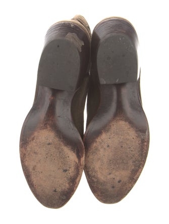 Lucchese Leather Embroidered Accent Western Boots