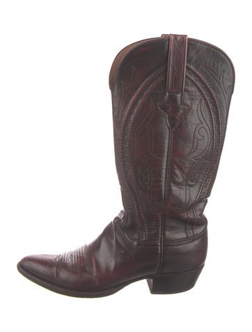 Lucchese Boots Leather Western 6.5