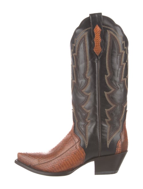 Lucchese Python Animal Print Western Boots