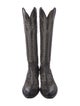 Lucchese Leather Printed Riding Boots