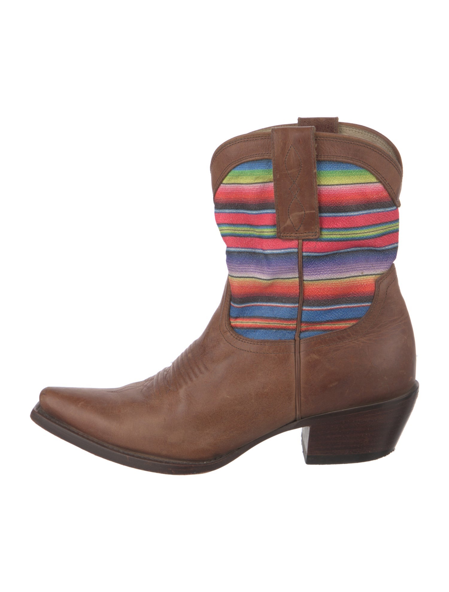 Lucchese Leather Printed Western Boots