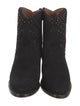Lucchese Suede Studded Accents Western Boots