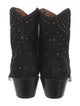Lucchese Suede Studded Accents Western Boots