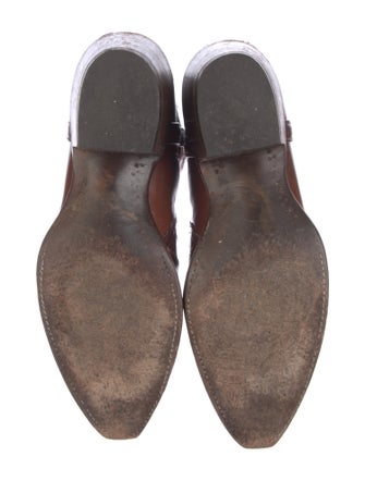 Lucchese Leather Printed Western Boots