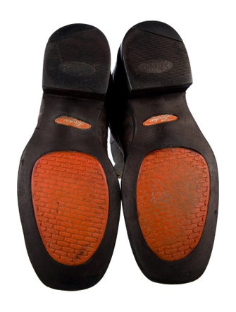 Lucchese Leather Tie-Dye Print Western Boots