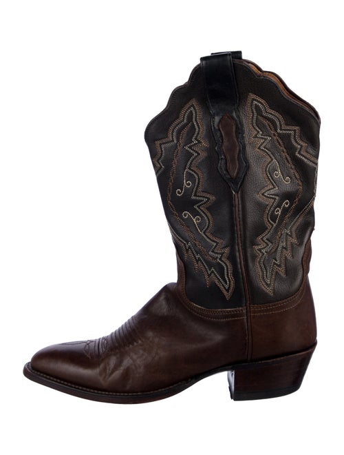 Lucchese Leather Patterned Western Boots