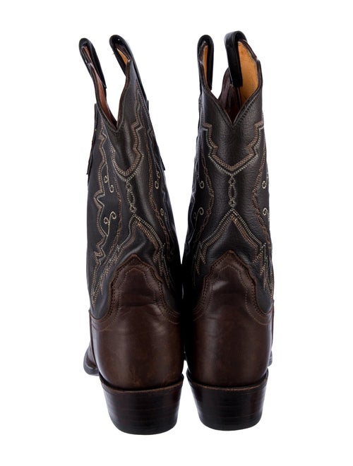 Lucchese Leather Patterned Western Boots