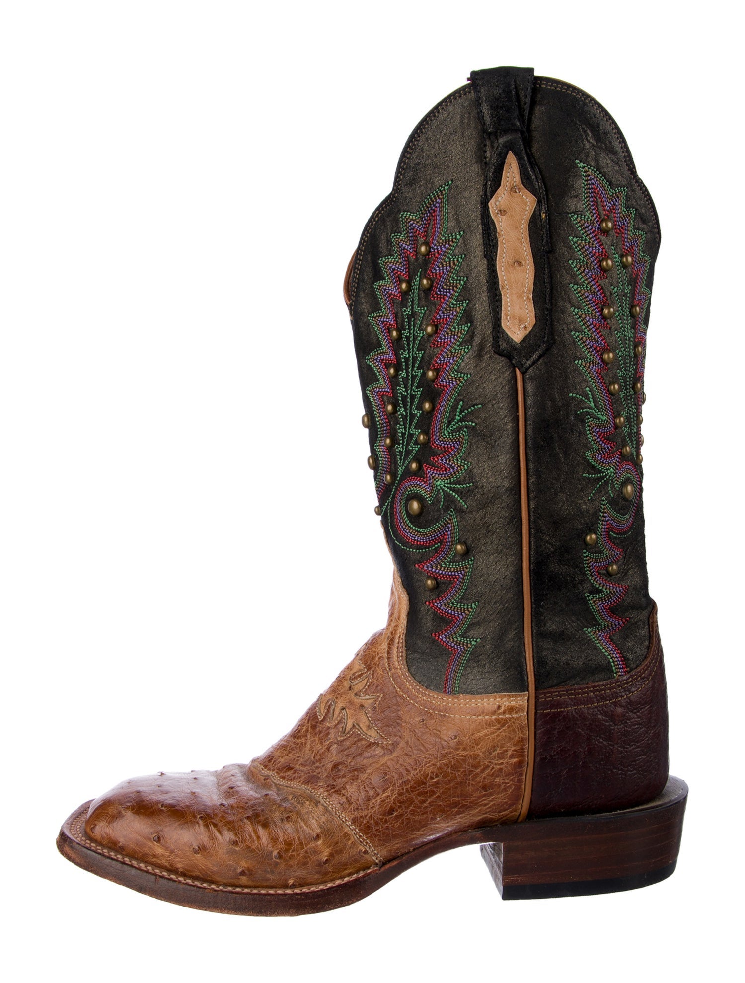 Lucchese Leather Printed Western Boots