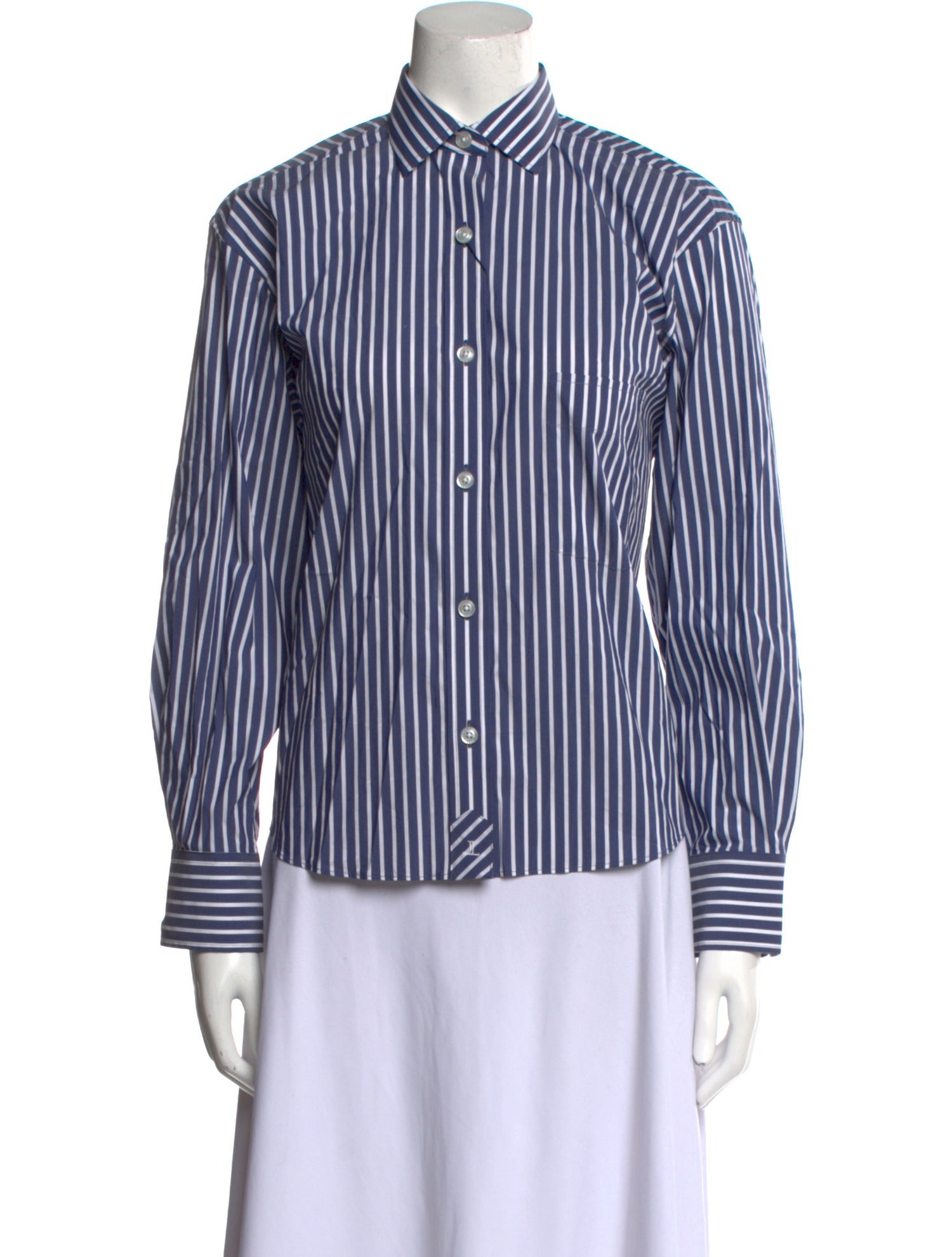 Lucchese Striped Long Sleeve Button-Up Top