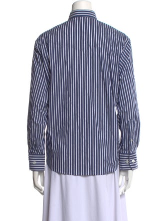 Lucchese Striped Long Sleeve Button-Up Top