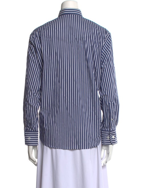 Lucchese Striped Long Sleeve Button-Up Top