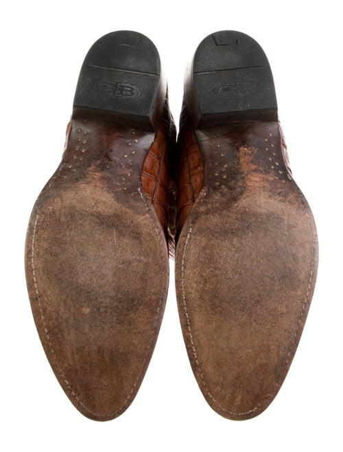 Lucchese Alligator Patterned Western Boots