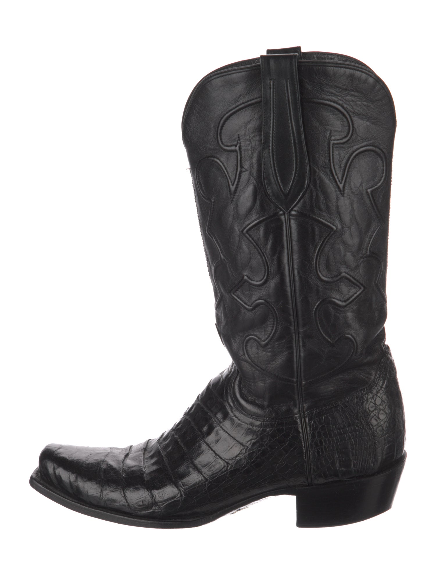 Lucchese Crocodile Western Boots