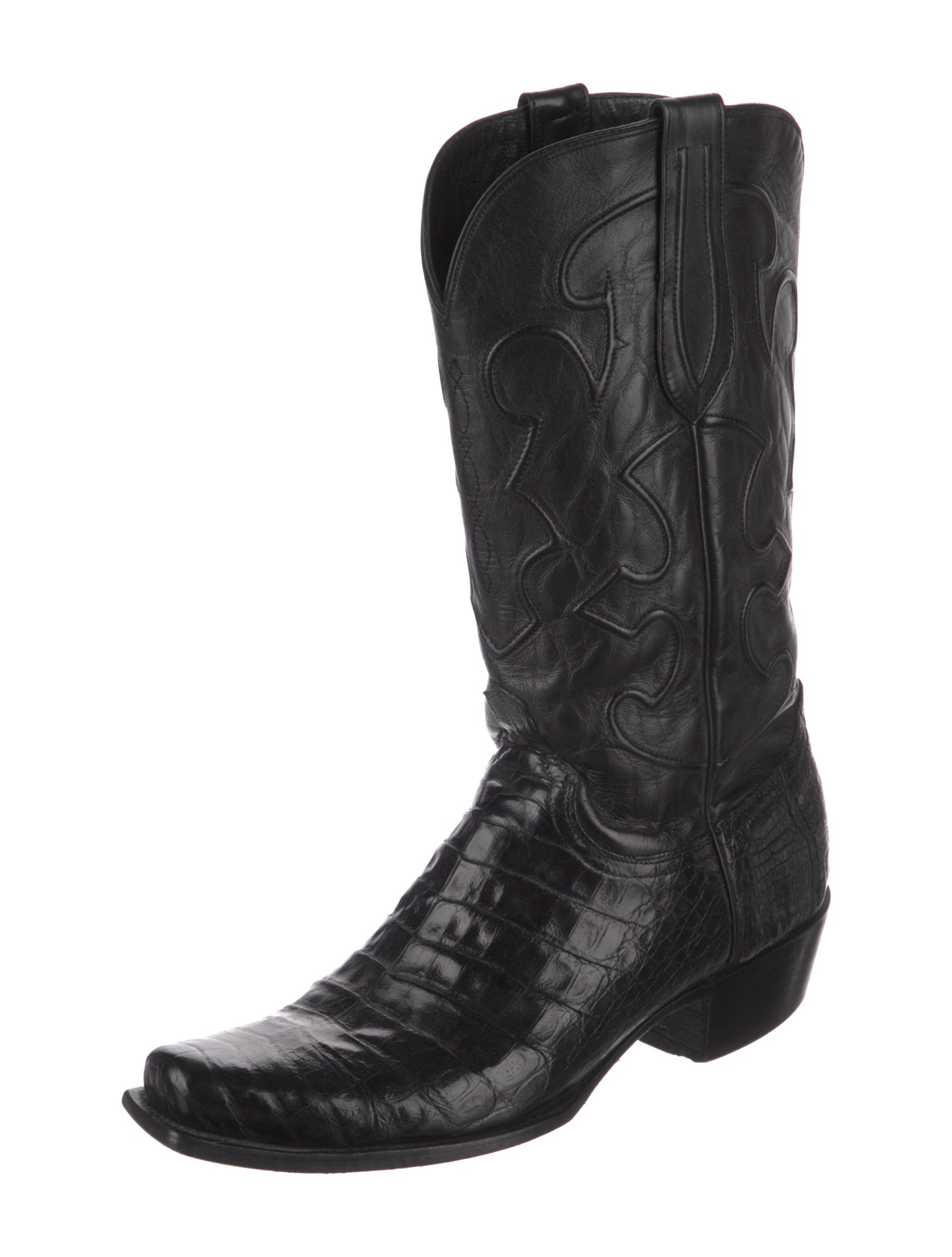 Lucchese Crocodile Western Boots