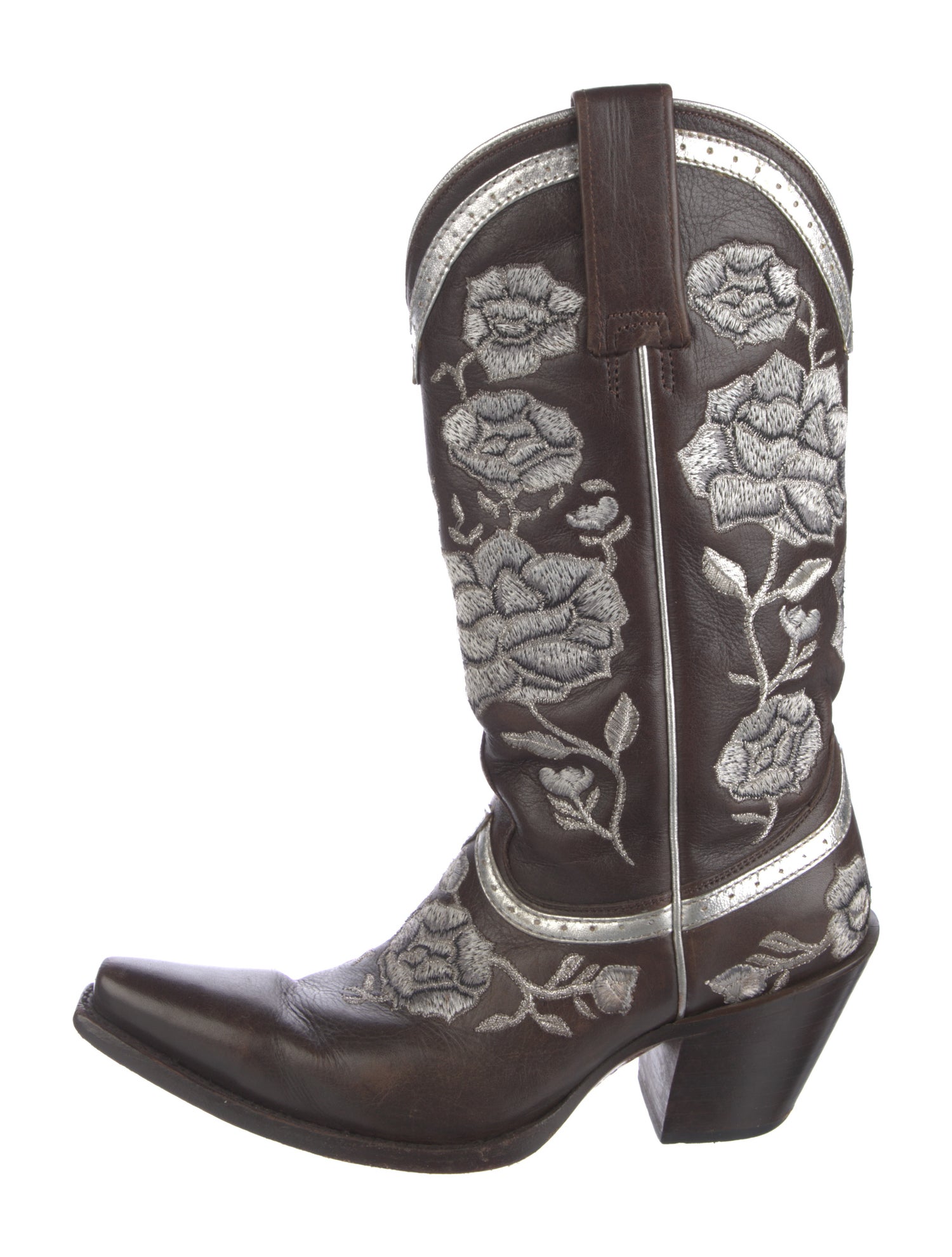 Lucchese Leather Printed Western Boots