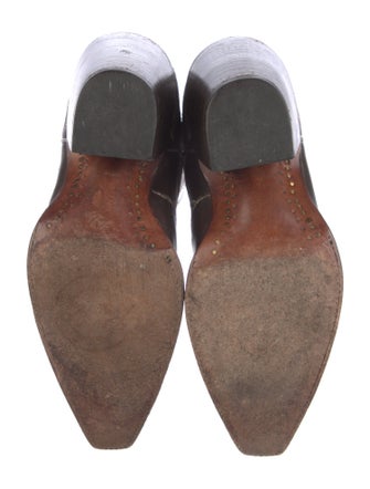 Lucchese Leather Printed Western Boots