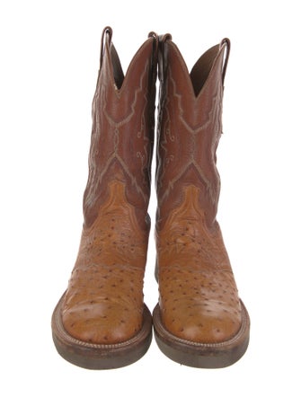 Lucchese Leather Printed Western Boots