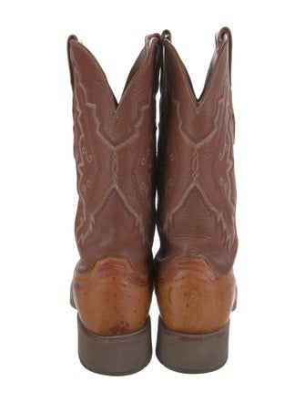 Lucchese Leather Printed Western Boots
