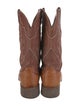 Lucchese Leather Printed Western Boots