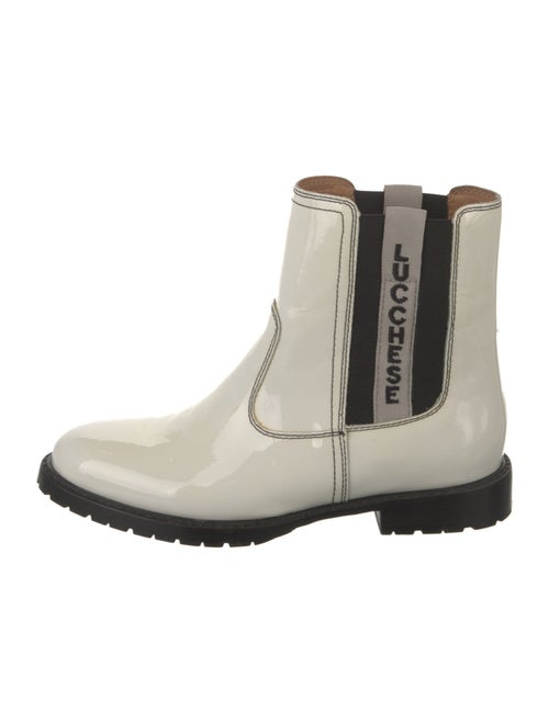 Lucchese Patent Leather Chelsea Boots