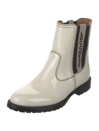 Lucchese Patent Leather Chelsea Boots
