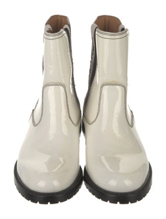 Lucchese Patent Leather Chelsea Boots
