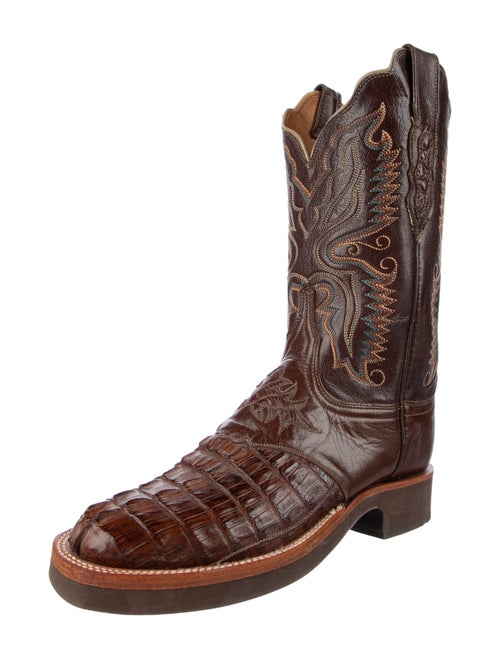Lucchese Leather Combat Boots