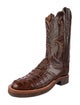 Lucchese Leather Combat Boots
