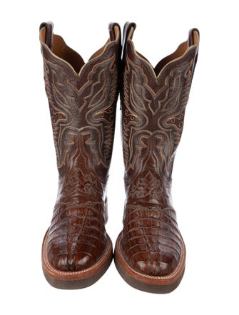 Lucchese Leather Combat Boots