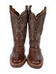 Lucchese Leather Combat Boots