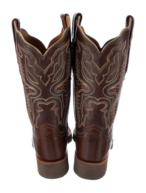 Lucchese Leather Combat Boots