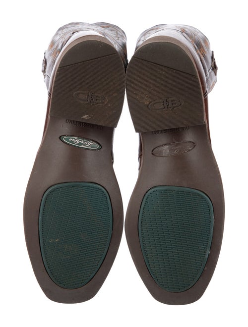 Lucchese Leather Combat Boots