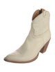 Lucchese Leather Embroidered Accent Western Boots