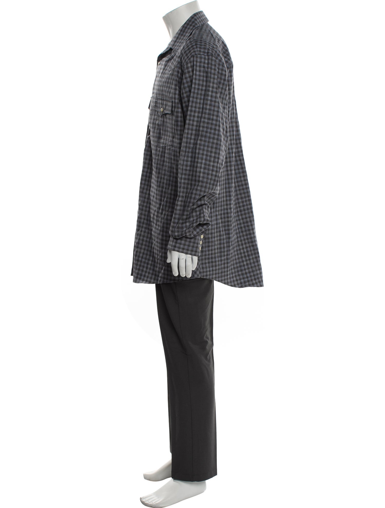 Lucchese Plaid Print Long Sleeve Shirt