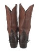 Lucchese Crocodile Embroidered Accent Western Boots